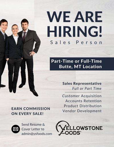 Now Hiring - Sales Representative